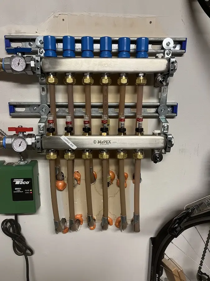 Plumber performing Gas Leak Detection at a residential property in Madison